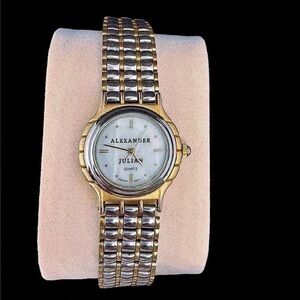 Vintage Alexander Julian Quartz Two Toned Analogue Watch